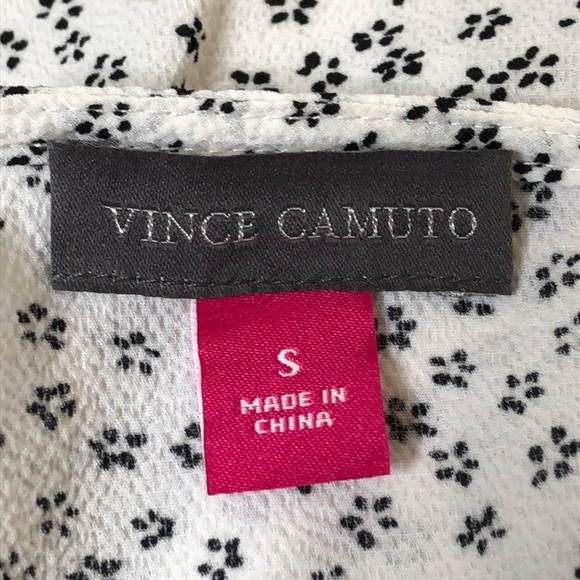 VINCE CAMUTO Tiny Floral Print Blouse I Small - Picture 8 of 8